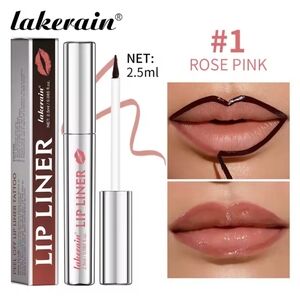 Lakerain Rose Pink Shade #1 Lip Liner Peel Off Tattoo New